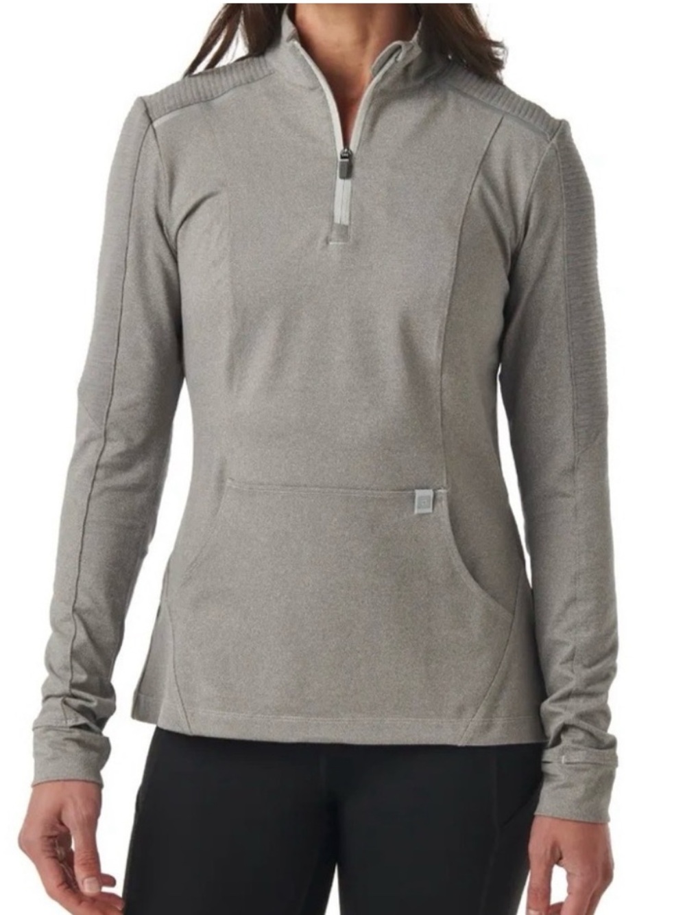 5.11 Tactical Tessa 1/4 Zip Pullover Shirt Women's Small Gray Hiking Athleisure